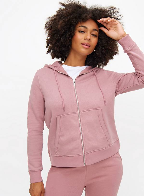 Pink zip up hoodie best sale